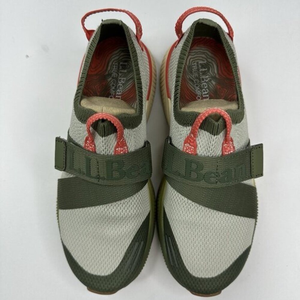 L.L. Bean Womens Dirigo B-Bound Mesh Green Athletic Sneakers 7.5 M NIB